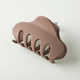 Coffee Color Frosted Shark Clip Back (Option: Deep coffee)