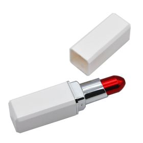 Candy Color Personality Design Multi-filter Aluminum Alloy Lipstick Shape Pipe (Color: White)