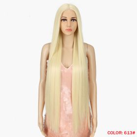 Long Straight Hair Synthetic Fiber Headgear (Option: Style613)