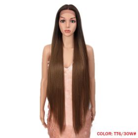 Long Straight Hair Synthetic Fiber Headgear (Option: TT630W)