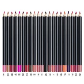 Lip Liner 3 In 1 Multifunctional Eyeliner Eyebrow Line 21 Color Wood (Option: 22Orangered)