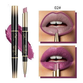 High Quality Double-headed Lipstick Lip Liner (Option: 02 Rose Red)