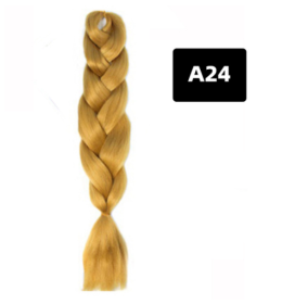 Color Big Braid African Chemical Fiber High Temperature Silk Wig Gradient (Option: A24)