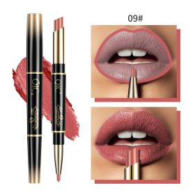 High Quality Double-headed Lipstick Lip Liner (Option: 09 Milk Tea Color)