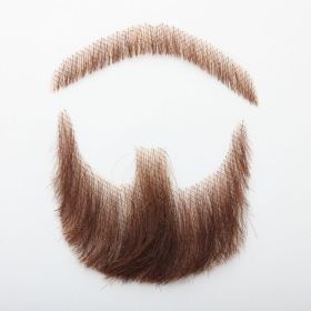 Real Human Hair Simulation Men's A Tin Beard-Channel Film And Television Makeup Props (Option: HZ06)