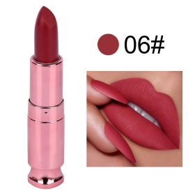 Easy To Color Matte No Stain On Cup Long Lasting Lipstick Lip Balm (Option: 6 Style)